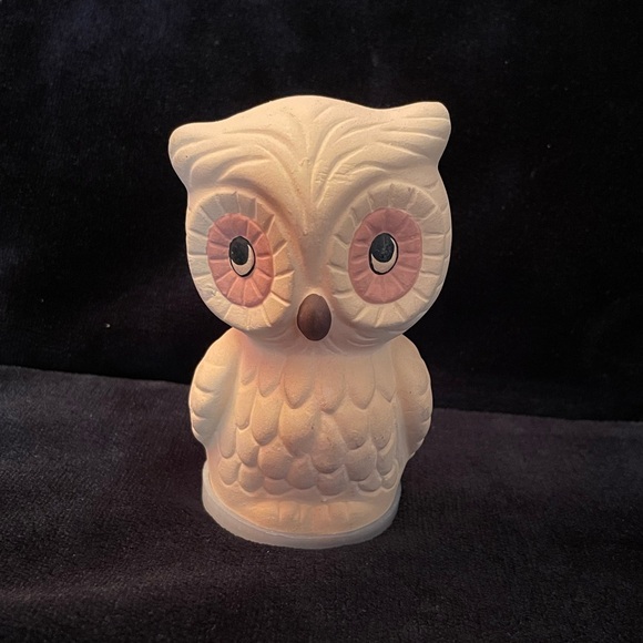 Vintage COTY Owl Air Freshener Potpourri Holder Figurine Terra Cotta 2.5"w & 4"h - Picture 3 of 9